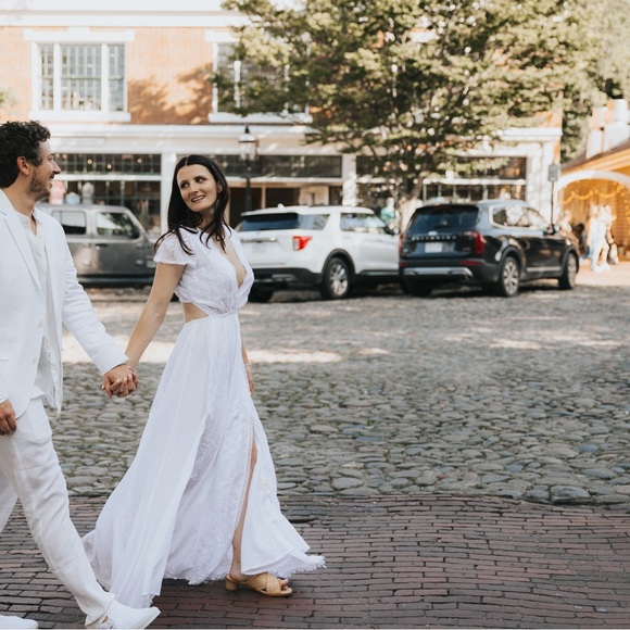 LoveShackFancy Vania Cut-Out Maxi Dress Small Size 4 - Picture 4 of 8